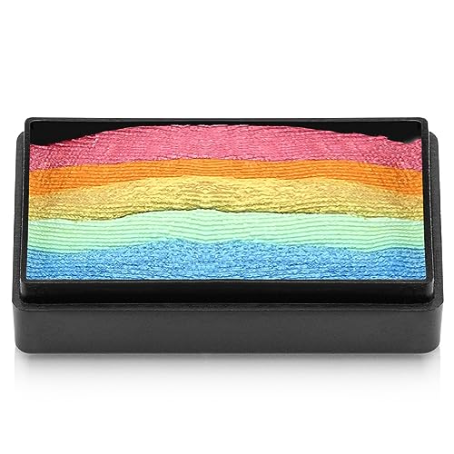 Kraze FX Dome Stroke - Sherbet Punch (25 gm), Professional 1-Stroke Split Cake, Hypoallergenic, Non-Toxic, Water Activated Face & Body Painting Makeup Beauty & Personal Care Kraze FX