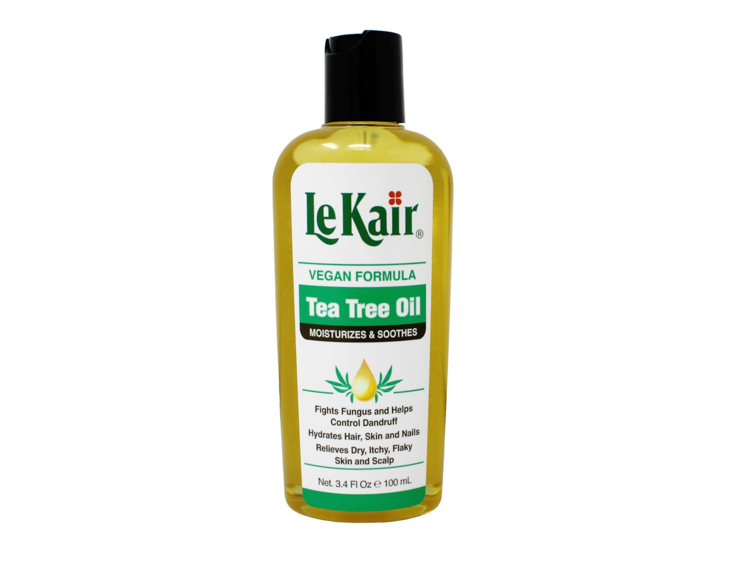 Le Kair Tea Tree Oil Vegan Formula - Soothing Oil for Dry Scalp, Flaky Skin, Itchy Scalp & Nails - Fights Dandruff & Promotes Hydration - 3.4 fl oz Beauty & Personal Care Le Kair