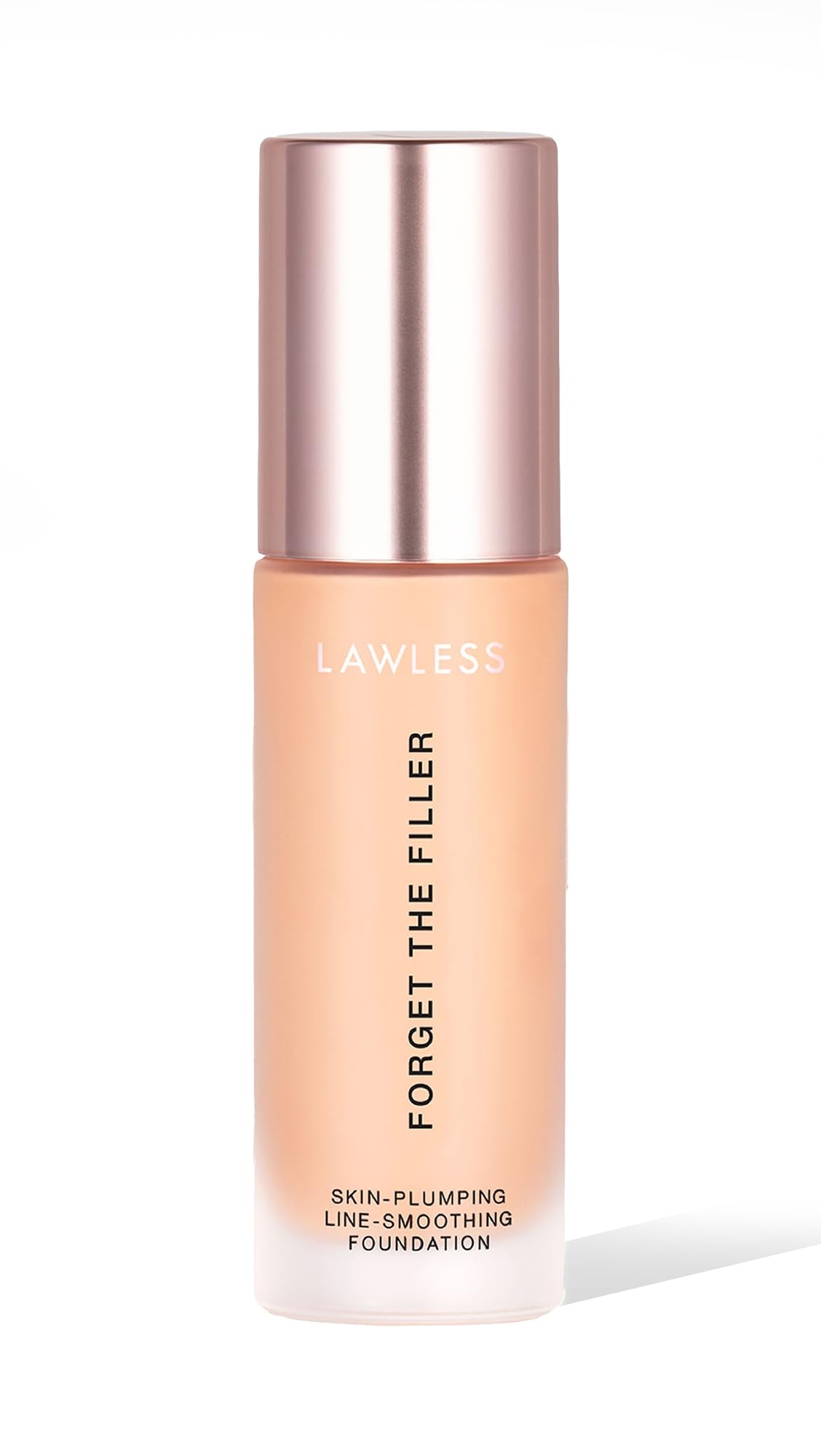 LAWLESS Women's Forget the Filler Skin-Plumping Line-Smoothing Foundation, 6L, light with warm undertones, 1.0 Ounce