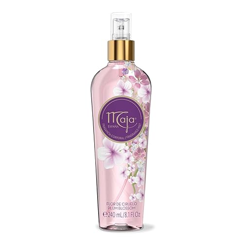 Maja Plum Blossom Perfumed Body Mist with Floral and Fruity notes to refresh yourself any time, Transparent Purple, 8.1 Fl Oz, Spray Bottle Beauty & Personal Care Maja