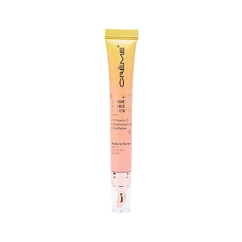 The Crème Shop Klean Beauty Awake Eye Crème, Vitamin C, Hyaluronic Acid & Caffeine, Dark Circles Under Eye Treatment (0.67 fl oz) Beauty & Personal Care The Crème Shop