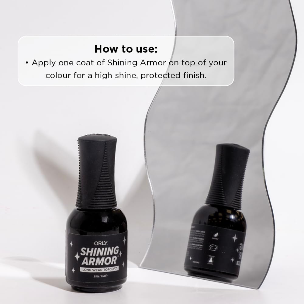 Orly Shining Armor | Longwear Fast Dry Top Coat | 0.6fl oz Beauty & Personal Care Orly