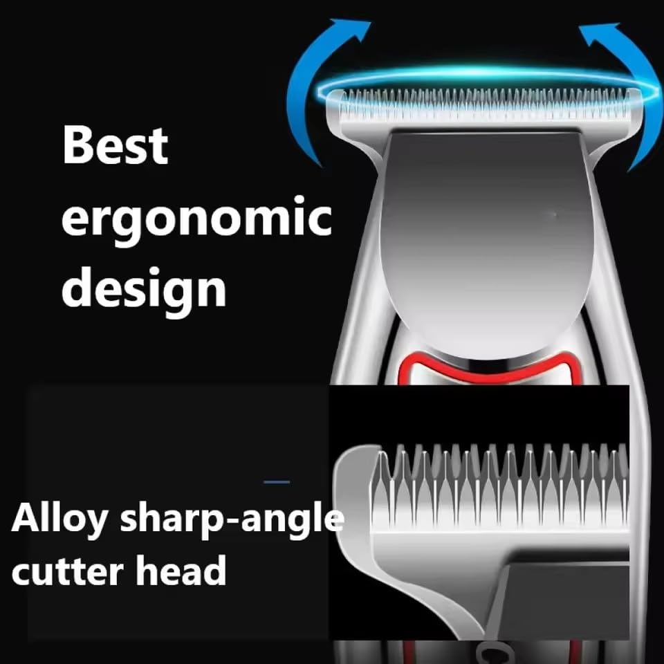 Hair Trimmer Electric Beard for Men Clipper Cutter Machine Haircut Grooming Kit with 3 Guide Combs Beauty and Personal Care GLESVOWIO