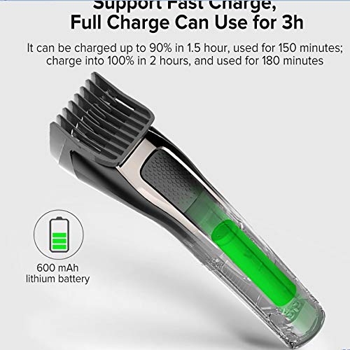 ZUIAI Men's Electric Hair Clipper Rechargeable Professional Hair Trimmer Hair Cutter for Men Adult Beauty and Personal Care ZUIAI