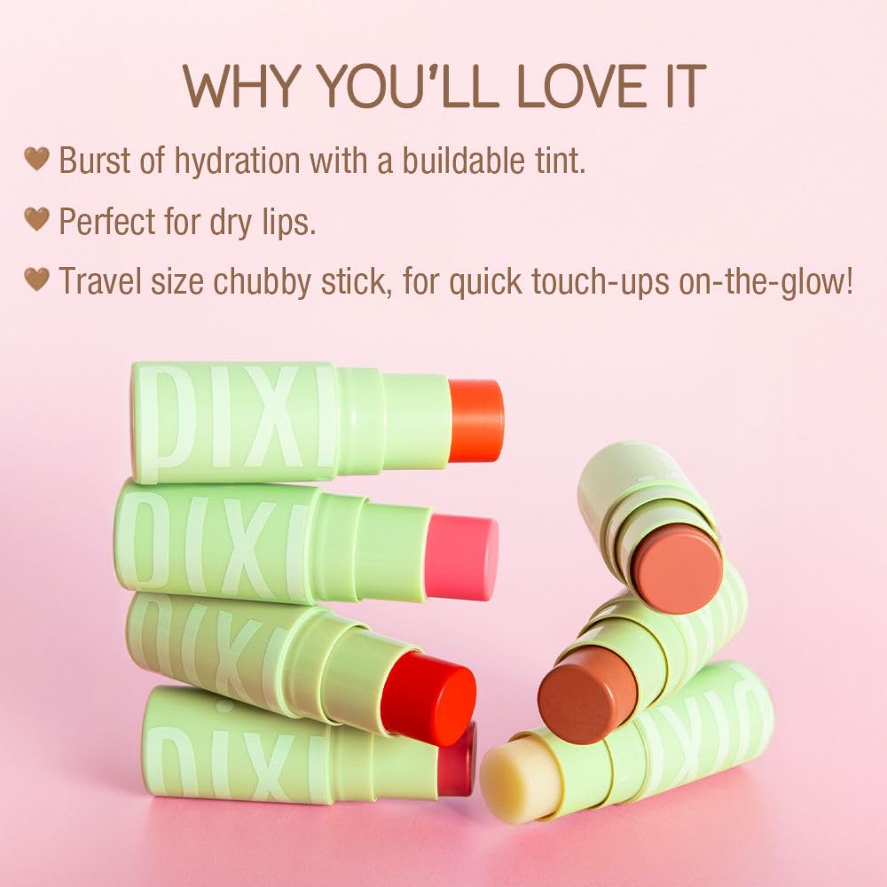 Pixi Beauty +Hydra LipTreat - Tinted Hydrating Lip Balms - In Shade Poppy - 0.16 oz / 4.8 g Beauty and Personal Care Pixi