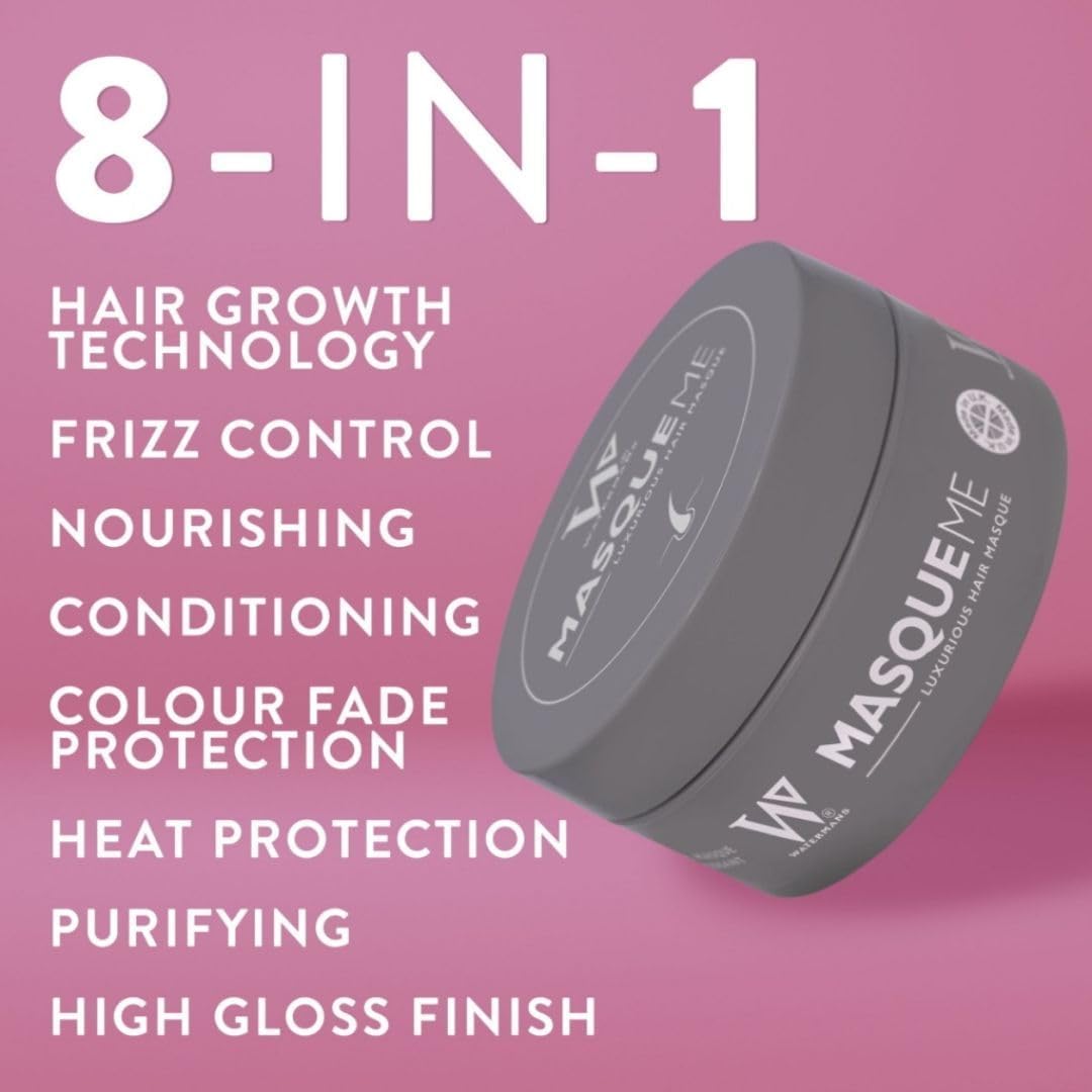Watermans Hydrating Rosemary & Argan Oil Hair Mask and Deep Conditioner for Dry or Damaged Hair with Niacinamide, Provitamin B5, Caffeine, B3, B6, B7 Beauty & Personal Care Watermans