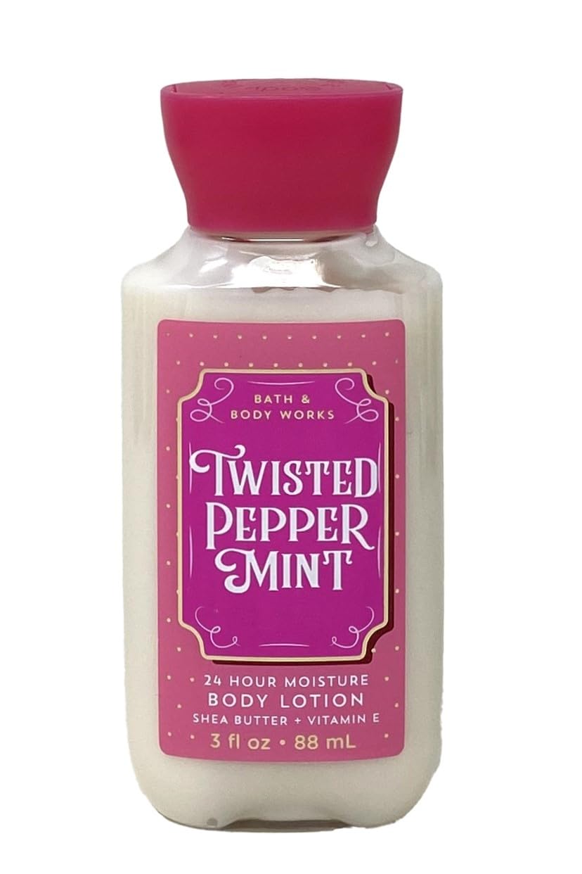 Bath & Body Works Twisted Peppermint Mini 3 Piece Gift Bag Set with a Himalayan Salts Springs Sample Soap - Beauty and Personal Care Bath & Body Works
