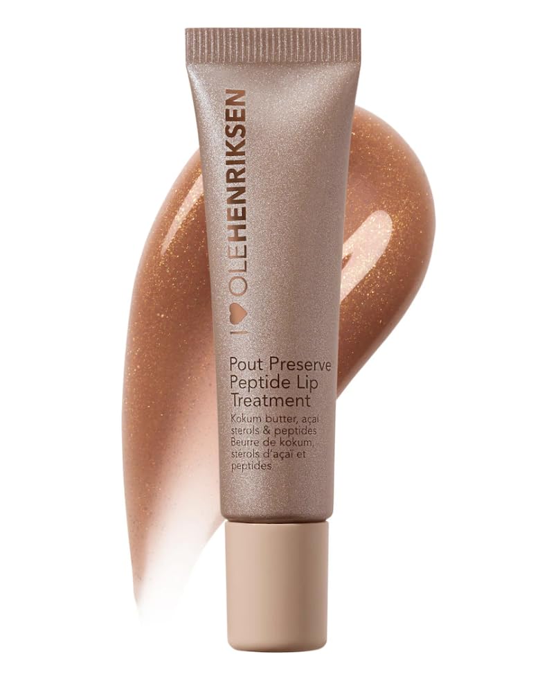 OLEHENRIKSEN Pout Preserve Hydrating Peptide Lip Treatment, Creme Brulee Glimmer Beauty and Personal Care Ole Henriksen