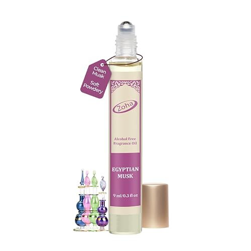 Zoha Egyptian Musk | Roll on Perfumes for Women & Men | Alcohol-free Egyptian Perfume Oil | Travel Size Long Lasting Fragrance | 9ml Roller Beauty & Personal Care Zoha