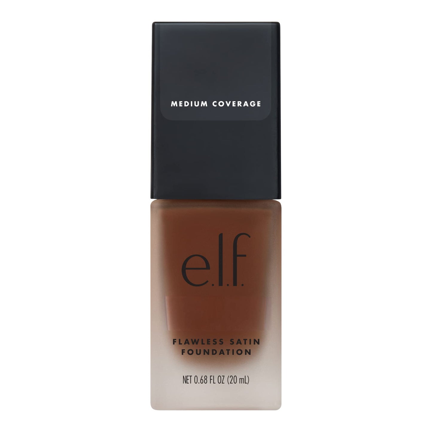 e.l.f. Flawless Satin Foundation, Lightweight & Medium Coverage, Semi-Matte Finish, Vegan , Espresso, 0.68 Fl Oz (20mL) Beauty & Personal Care e.l.f.