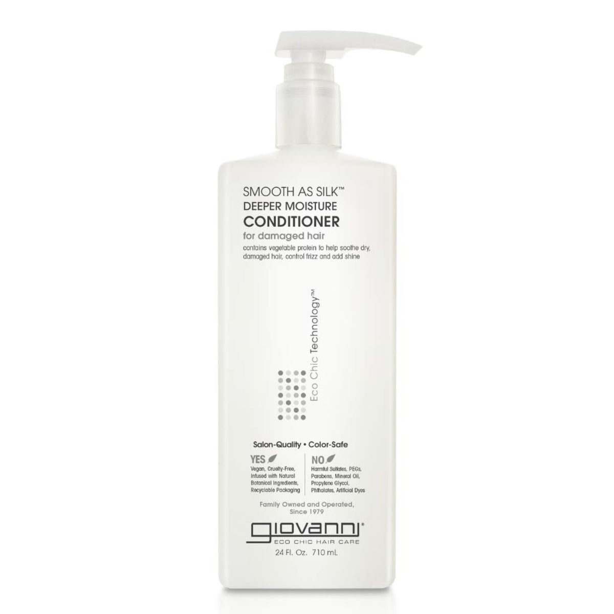 GIOVANNI Smooth as Silk Conditioner, 24 fl oz (Pack of 1)