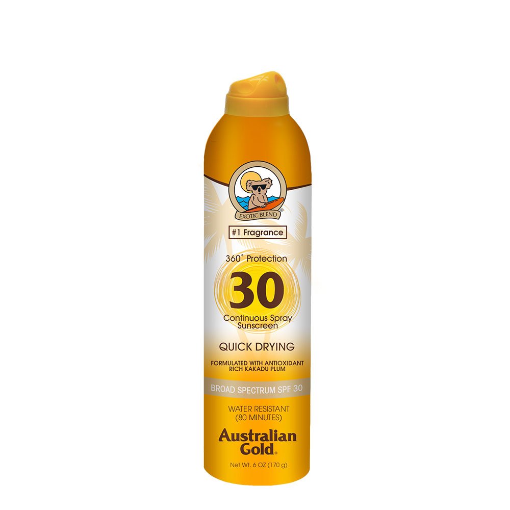 Australian Gold Continuous Spray Sunscreen SPF 30, 6 Ounce | Dries Fast | Broad Spectrum | Water Resistant Beauty & Personal Care Australian Gold