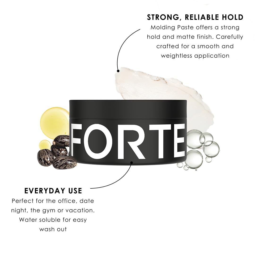 Alex Costa Molding Paste by Forte Series Low Shine Hair Paste for Men Lightweight Hair Texturizer Adds Volume and Definition Medium Flexible (75 ml) Beauty & Personal Care Alex Costa