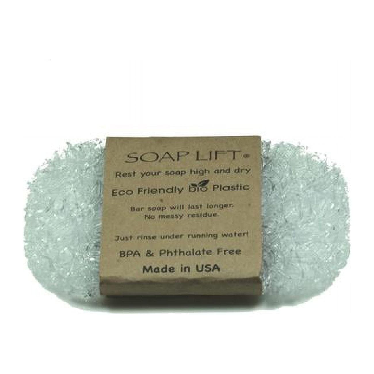 Soap Lift Bar Soap Saver 1/4 in. H x 4-1/2 in. W x 3 in. L Crystal Bio Plastic Beauty & Personal Care Soap Lift