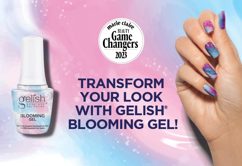 Gelish LED Marble & Watercolor Nail Art Design Coat - Blooming Gel, 15mL