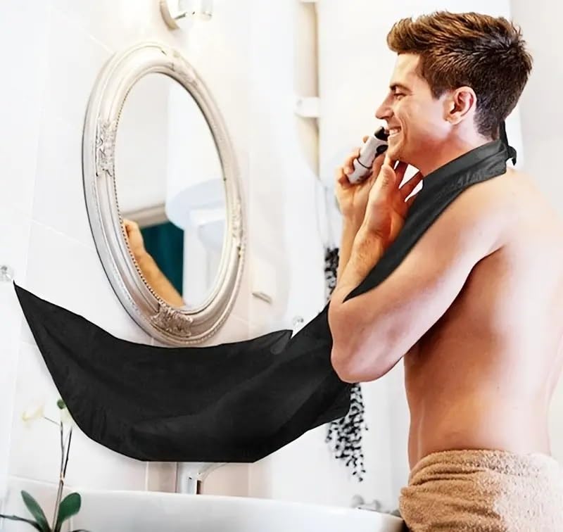 Fussel Beard Shave Apron Bib Trimmer Holder Rack for Men. Beauty and Personal Care Fussel