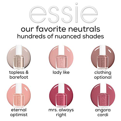 essie Nail Polish, Glossy Shine Finish, Clothing Optional, 0.46 fl. oz. Beauty & Personal Care essie