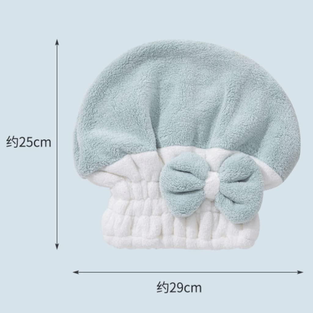 HIONJIN Dry Hair Cap Women's Double-Layer Thickened Quick-Drying Two-Color Baotou Scrub Hair Shower Cap(E) Beauty and Personal Care HIONJIN