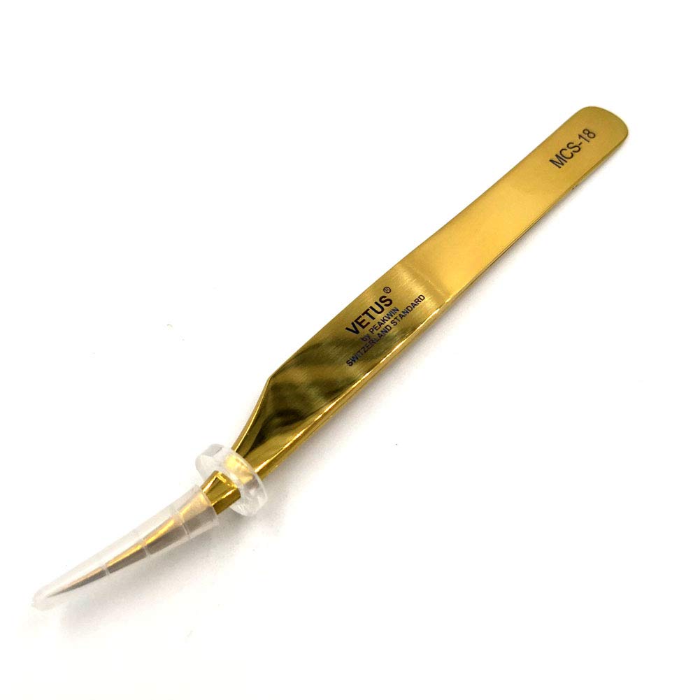 Vetus MCS Makeups Tweezers for Beauty Eyelashes Grip Picking Selection Works (MCS-18) Beauty and Personal Care Vetus