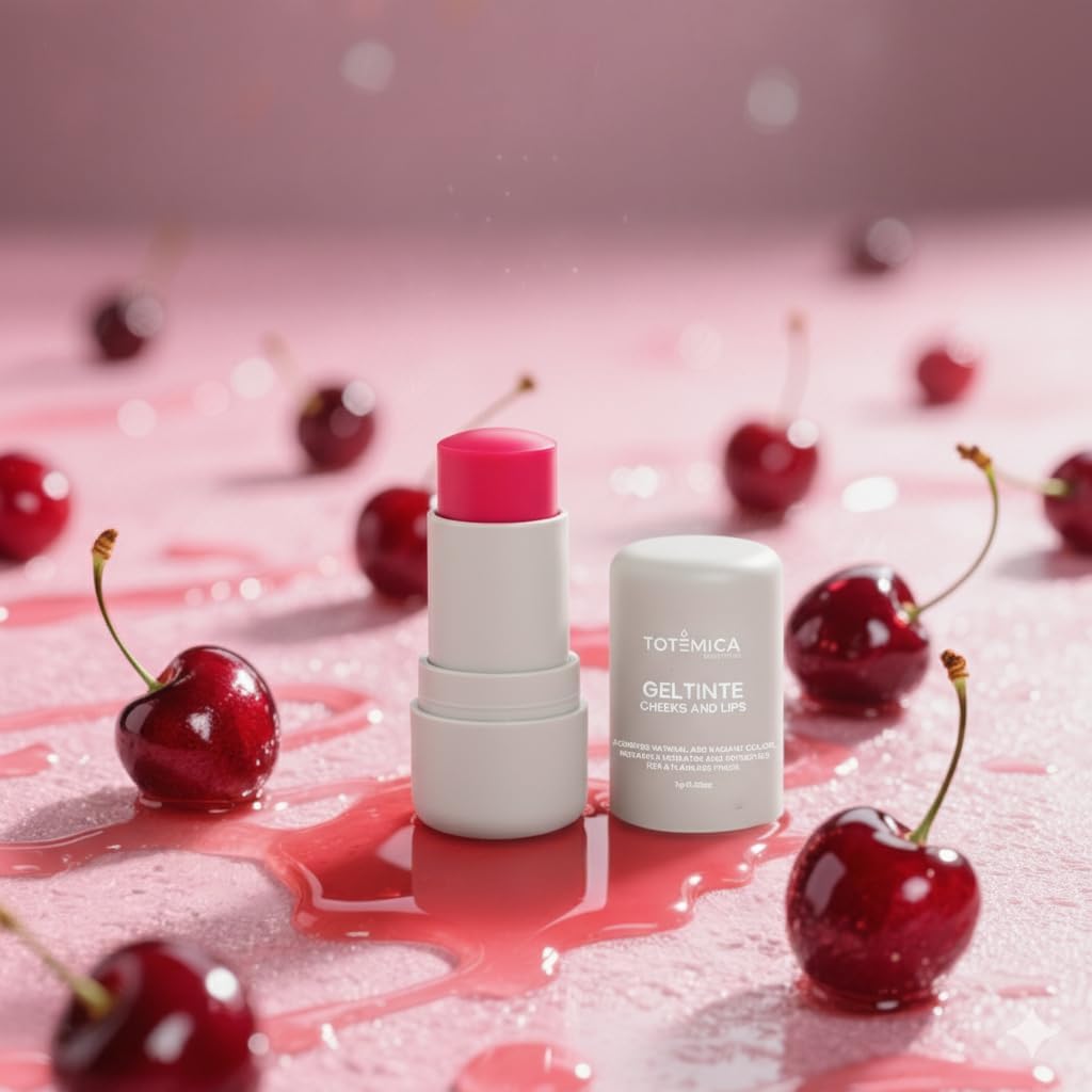 TOTEMICA Cooling Water Jelly Tint, Lip & Cheek Stain | Intense Red