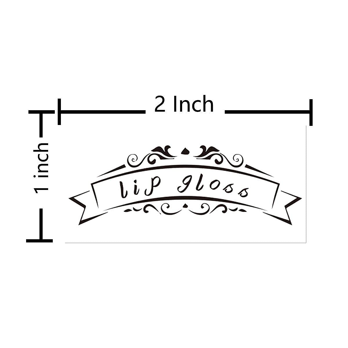 Lip Gloss Tube Stickers,2x1 Inch Clear Roller Bottles Stickers,Waterproof Label for Personalized DIY Lip Gloss Bottle,200 Pcs Per Pack Beauty & Personal Care Besttile