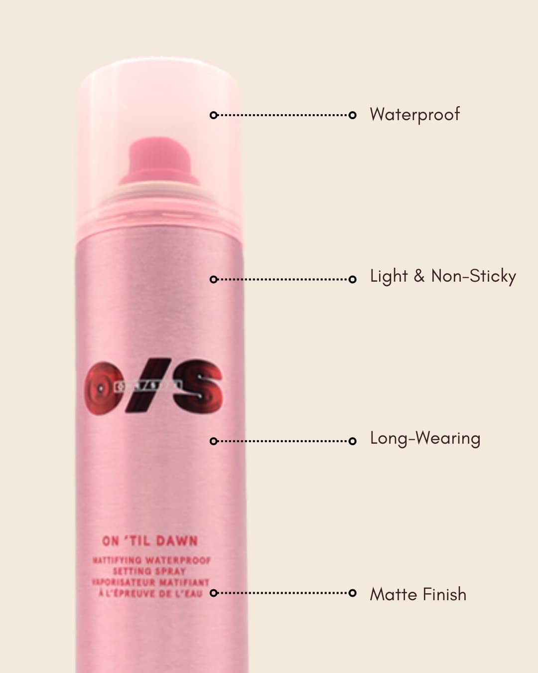 One Size On 'Til Dawn Setting Spray Duo Mattifying Waterproof Setting Spray Duo Holiday Gift Set, Clear Beauty & Personal Care ARTSTAR