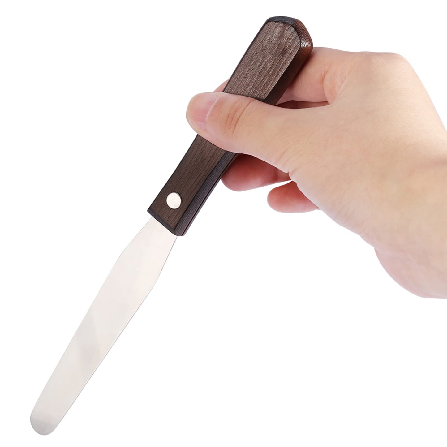 Spatula Metal Wax Applicator 19x3x2 Wax Spatula Metal Wax Mixing Knife Applicator Hair Removal Tool with Wooden Handle Beauty and Personal Care LIANGLIDE