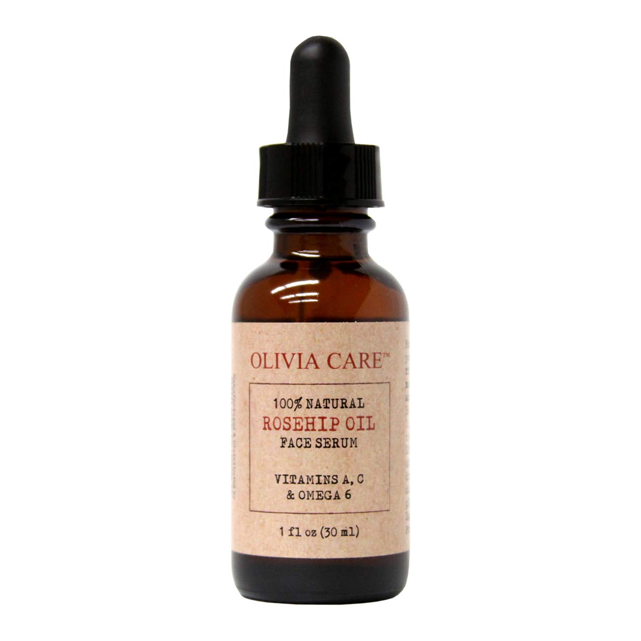 Rosehip Seed Oil Serum By Olivia Care Natural Moisturizer for Face, Body & Skin with Vitamins E, C, A & Omega 6, Perfect for Treating Wrinkles, Acne Beauty & Personal Care Olivia Care