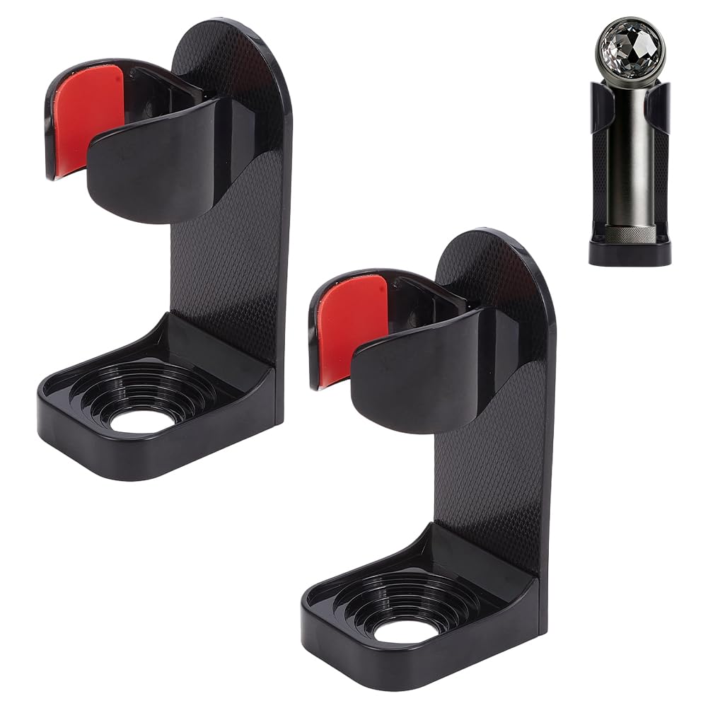 CRAFTYMELODY 2 Pack Electric Shaver Stand Plastic Universal Razor Holder Wall Mount Self-Adhesive Adjustable Razor Organizer Bathroom Shower Storage Beauty and Personal Care CRAFTYMELODY