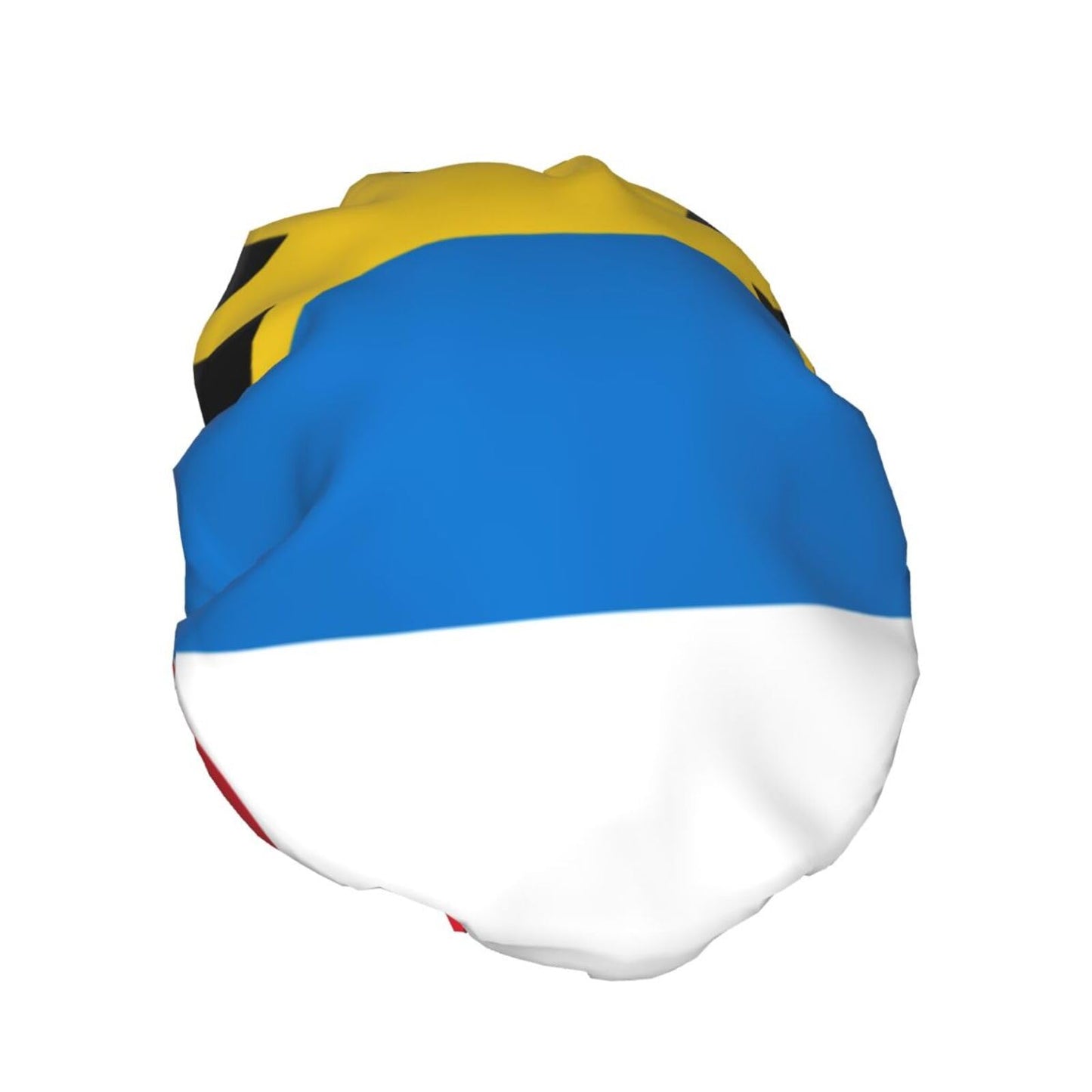 Antigua Barbuda Flag Prints Shower Cap Double Layer Lined Waterproof Bathing Shower Hat Beauty and Personal Care Hayyett