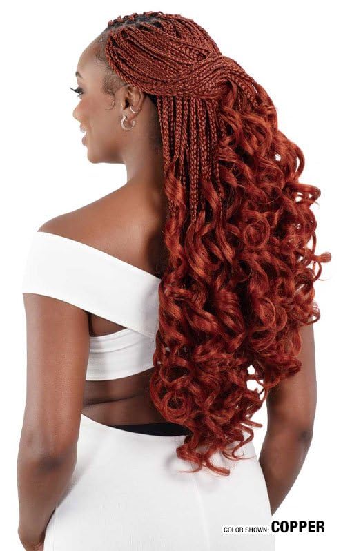 SHAKE-N-GO 4X French Curl Braid 18" (DARK BROWN 2)