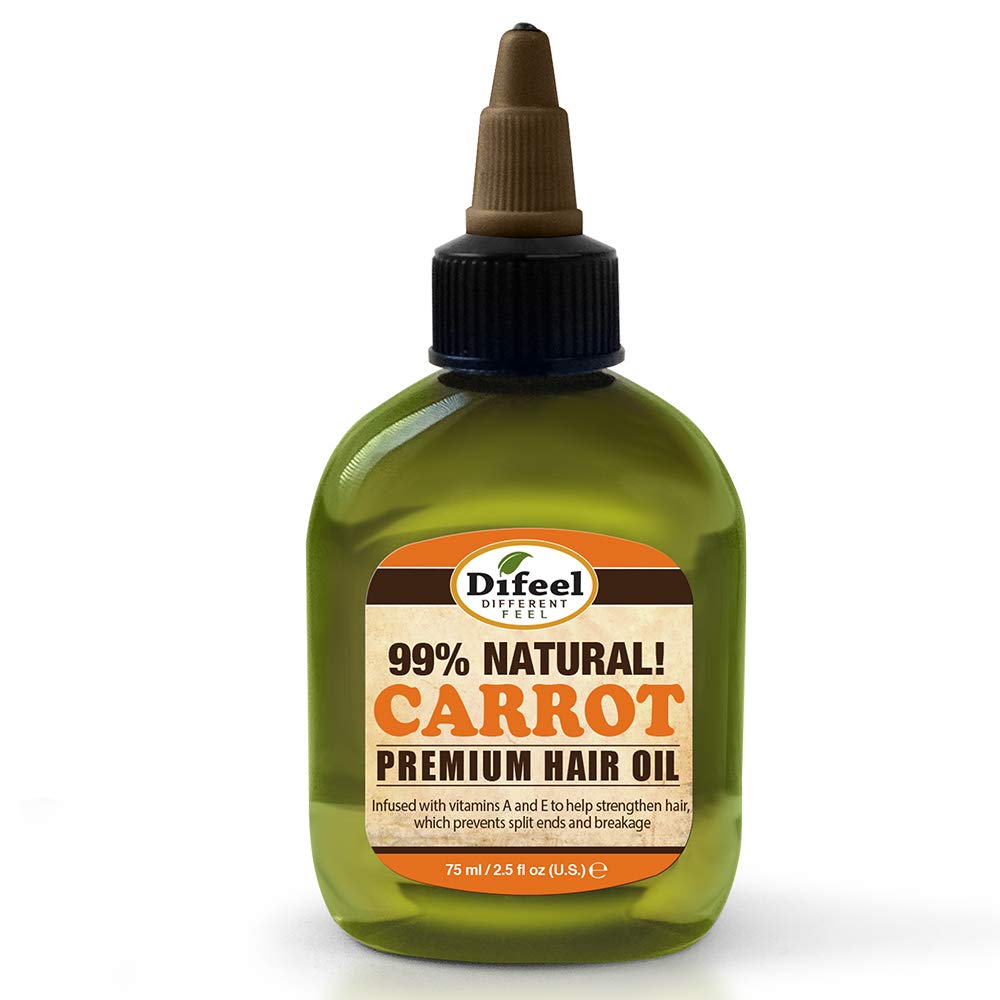 Difeel Premium Mega Care Natural Hair Oil - Carrot Oil with Vitamins a and E 2.5 ounce Beauty & Personal Care Difeel