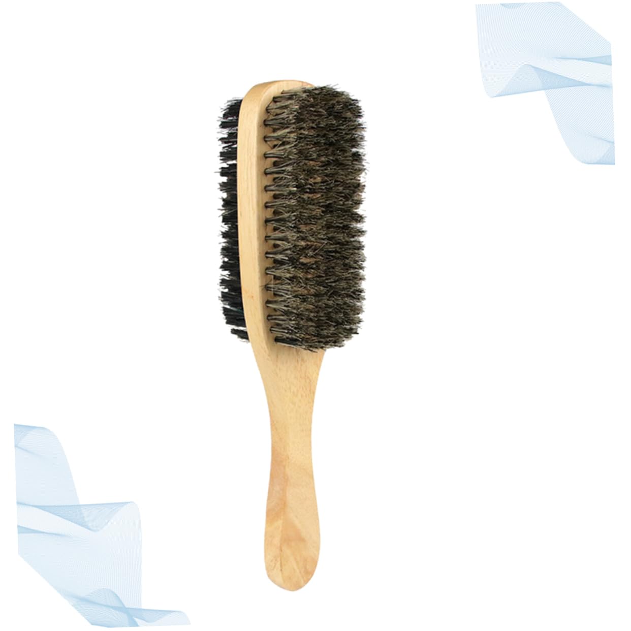 Ipetboom 1pc Men's Dual-sided Beard Brush Handle Beard Grooming Tool for Cleaning and Straightening Portable Hairdressing Comb for Bearded Men Beauty and Personal Care Ipetboom