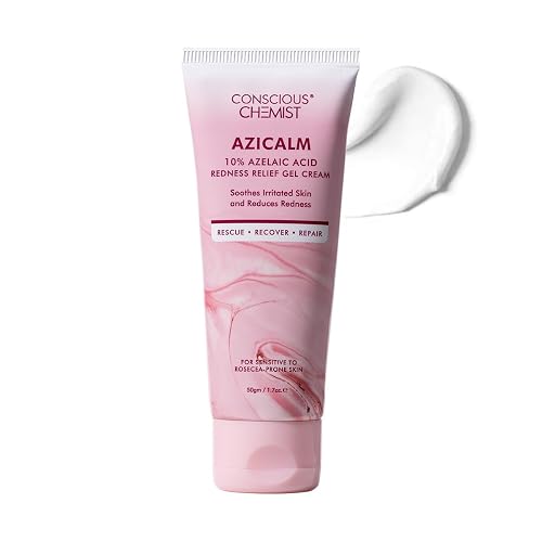Conscious Chemist® 10% Azelaic Acid Cream 50g | Face Moisturizer for Acne-Prone Skin, Redness Relief & Irritation | For Men & Women | All Skin Types | Beauty & Personal Care Conscious Chemist