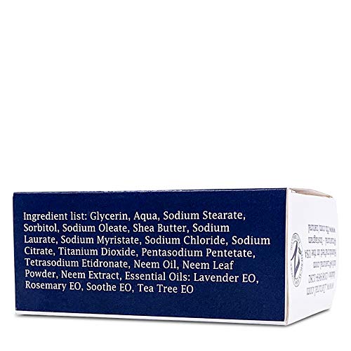 Zatural Neem Cleansing Bar - 100% Plant-Based Neem Oil Soap for Face and Body - Cold-Pressed, Vegan, and Fragrance-Free - Natural Skin Support - 4 oz Beauty & Personal Care Zatural
