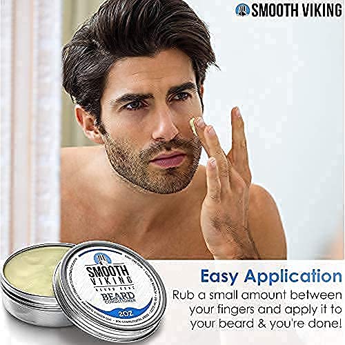 Vikings Beard Conditioner for Men - Ultimate Care for Silky Smooth Beard and Mustache, Softener with Leave-In Lotion/Cream (2 Oz) Beauty & Personal Care SMOOTH VIKING BEARD CARE