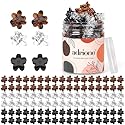 ADRIONE Mini Flower Hair Clips Pack for Women - 100 Creaseless Styling Claw Clips for Bangs and Tiny Hair Styling Beauty & Personal Care ADRIONE