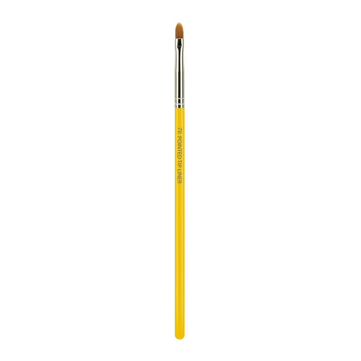 Bdellium Tools Professional Makeup Brush - Studio Series 711 Pointed Tip Liner - With Soft Synthetic Fibers, For Lining the Eyes (Yellow, 1pc)