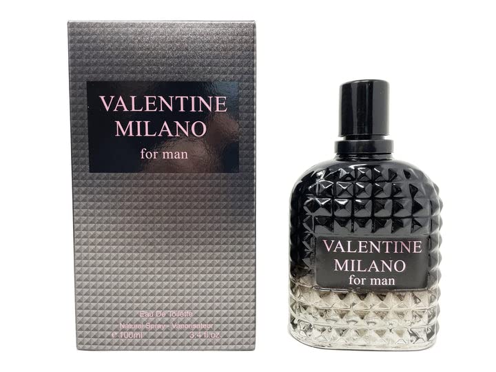 A CENTER Perfume for Men Valentine Milano Eau de Toilette Natural Spray Men Cologne Masculine Scent 3.4 Fl Oz/100ML Beauty & Personal Care A CENTER
