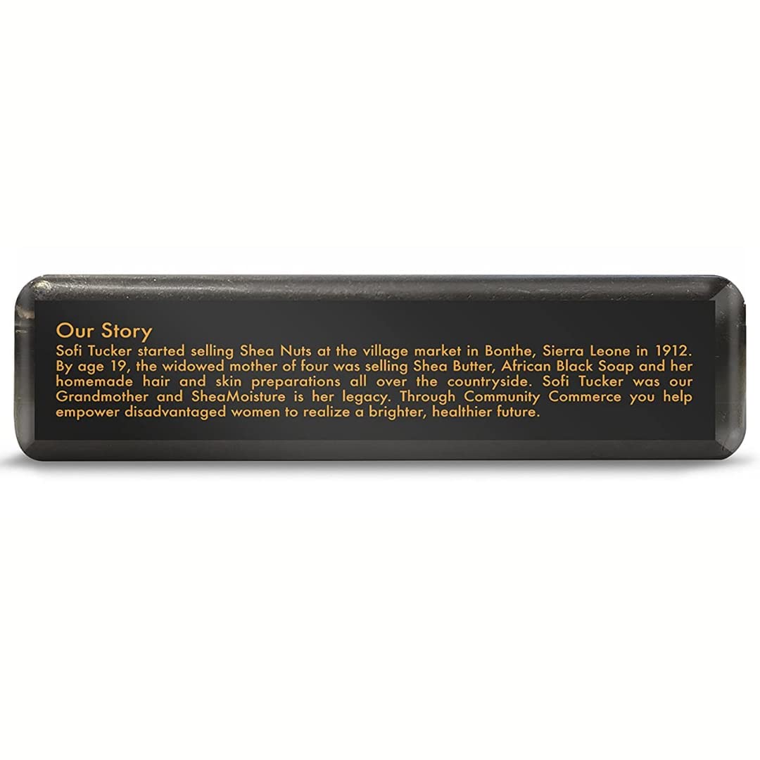 Shea Moisture African Black Soap with Shea Butter, Skin Care, Acne Prone Skin, African Black Soap Face Wash, Soap, Authentic African Black Soap Bar Beauty & Personal Care Shea Moisture