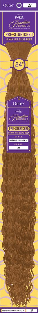 Outre Purple Pack Brazilian - Prestretched Dominican Curl Bulk 24" (27)