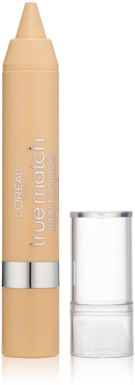 L'Oreal Paris True Match Super-Blendable Crayon Concealer, Fair/Light Warm 0.10 oz (Pack of 3)