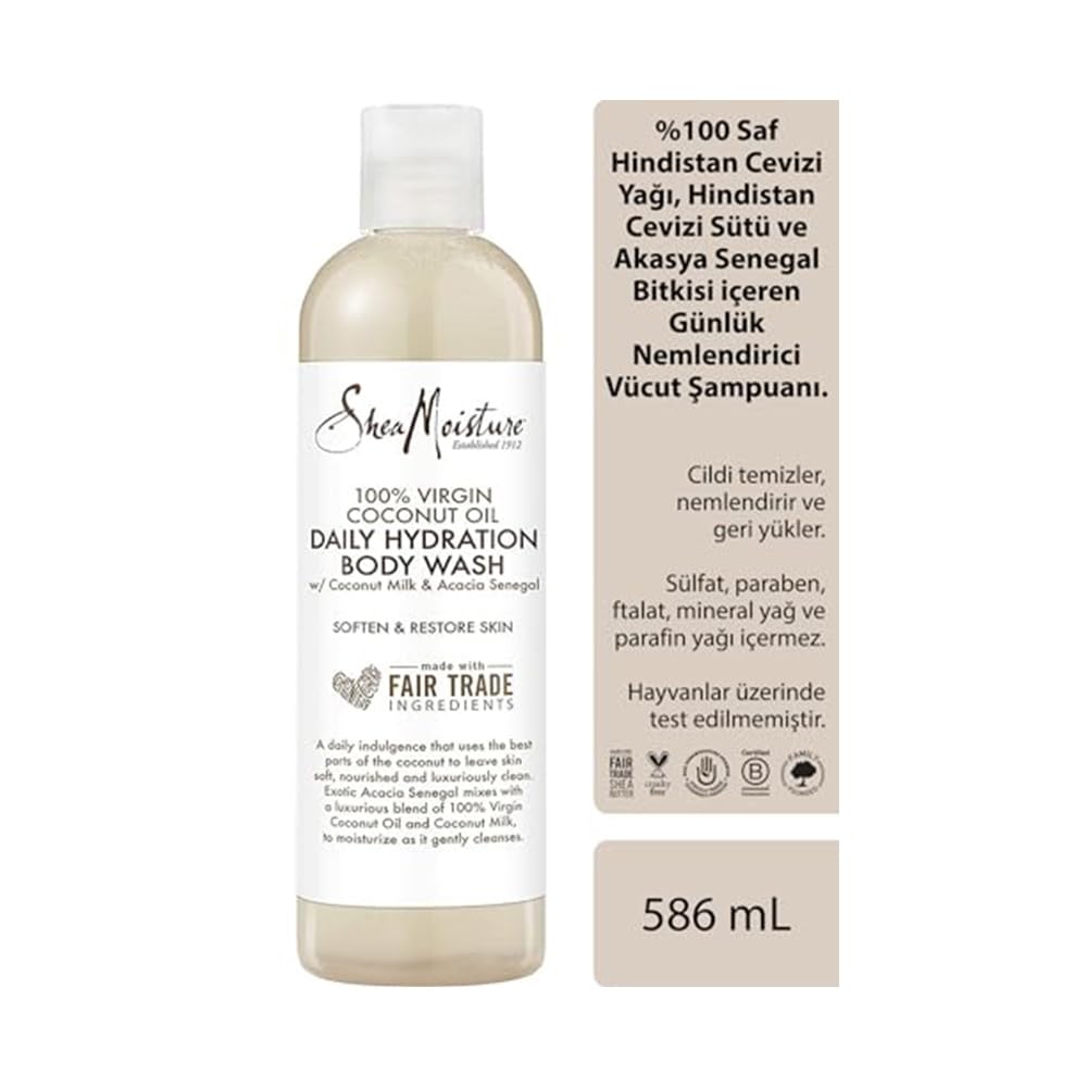 SheaMoisture Virgin Coconut Oil Body Wash, 19.8 FL Oz Beauty & Personal Care Shea Moisture