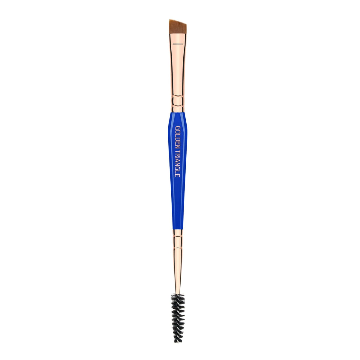 Bdellium Tools Professional Makeup Brush - Golden Triangle 736 Double-ended Angled Definer/Spoolie - With All-Vegan Synthetic Fibers, For Polished