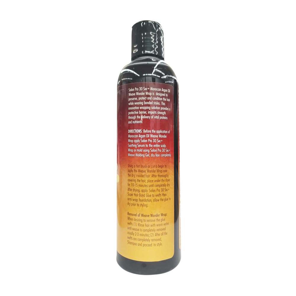Salon Pro 30 Sec Moroccan Argan Oil Weave Wonder Wrap Dark Beauty & Personal Care SalonPro