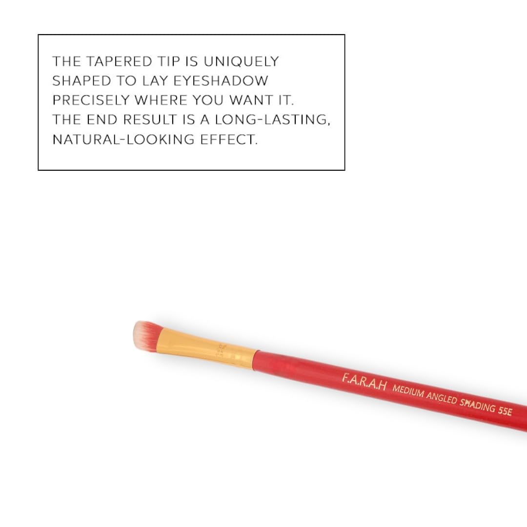 Medium Angled Shading Brush 55E (Red) Beauty & Personal Care F.A.R.A.H