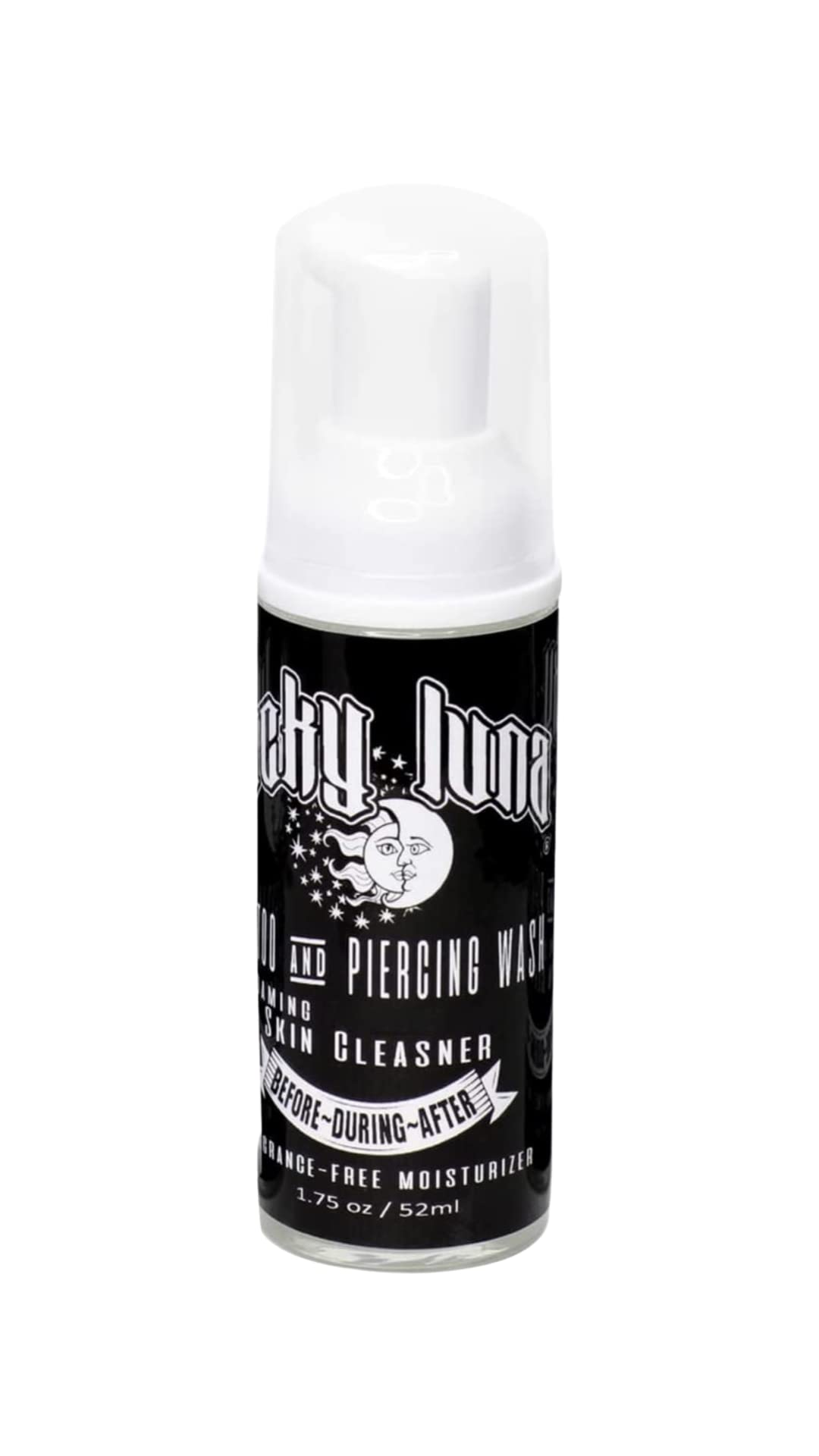 LuckyLuna Foaming Tattoo & Piercing Wash, Green Soap Replacement, All Purpose Moisturizing Wash for Artist Application + Aftercare, 1 unit of 1.75oz Beauty & Personal Care LuckyLuna