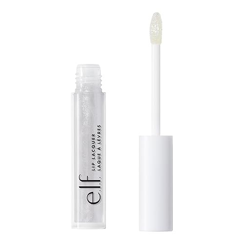 e.l.f. Lip Lacquer, Moisturizing, Shiny, Non-Sticky, Long Lasting, Provides Maximum Color, Glides On, Bubbles, 0.08 Fl Oz Beauty & Personal Care e.l.f.