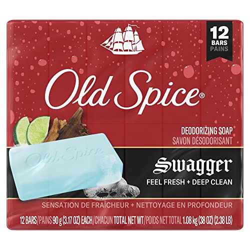 Old Spice Men's Bar Soap Swagger, 3.17oz (12 Bars Total) Beauty & Personal Care Old Spice