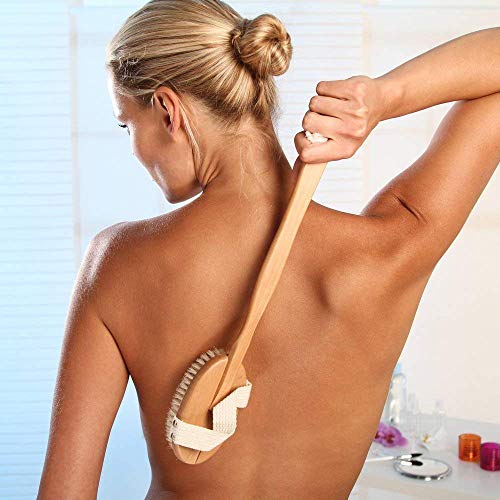 Premium Dry Body Brush Set - Natural Body Brush, Face Brush, Loofah Back Exfoliation, Nail Brush, Pumice Stone, Shower Exfoliation Gloves & Custom Beauty and Personal Care Z-Lifestyle